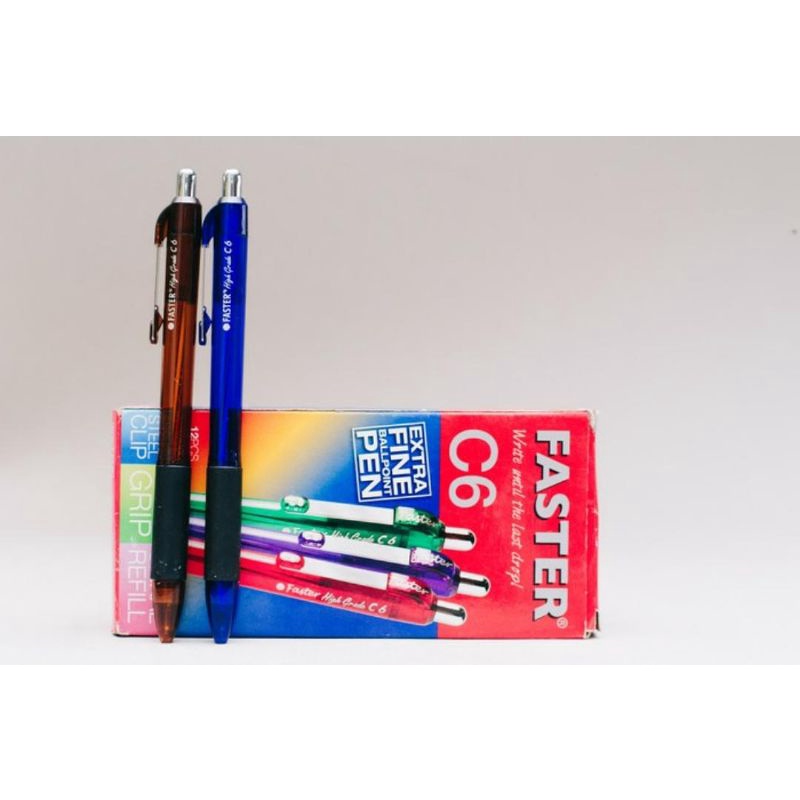 

PEN FASTER C 6 TINTA HITAM