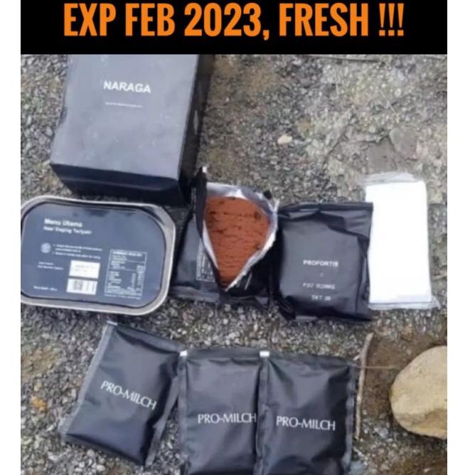 

[PRODUK L6Q] RANSUM NARAGA Ration Survival Food MRE TNI Indonesia Nasi kaleng siap saji makanan pendaki SAR 70S