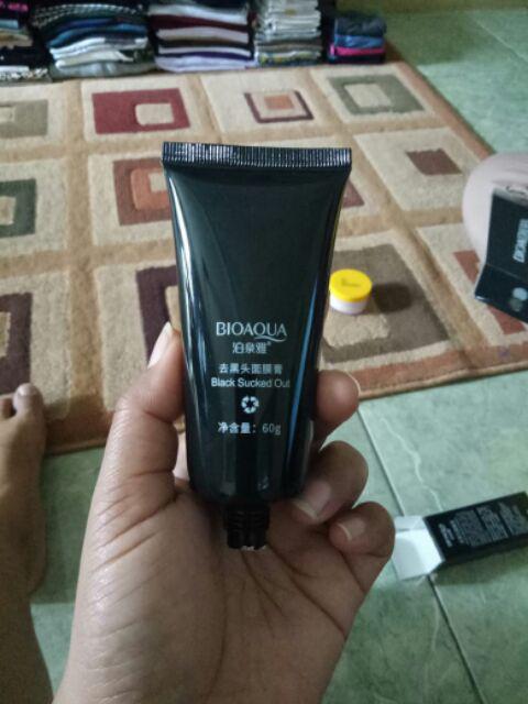 Masker Bioaqua Activated Carbon Remove Blackhead Penghilang Komedo Shopee Indonesia
