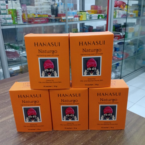 Masker Wajah Hanasui / Masker Komedo / Masker Hitam Naturgo / BPOM Original