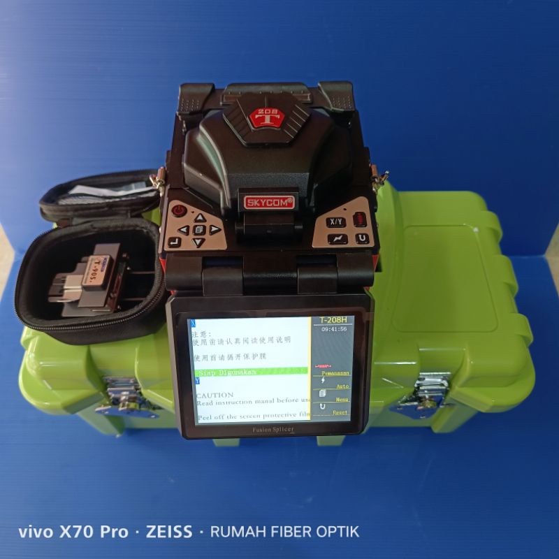 fusion splicer skycom t208/FLASHINE T208/alat sambung fiber optik