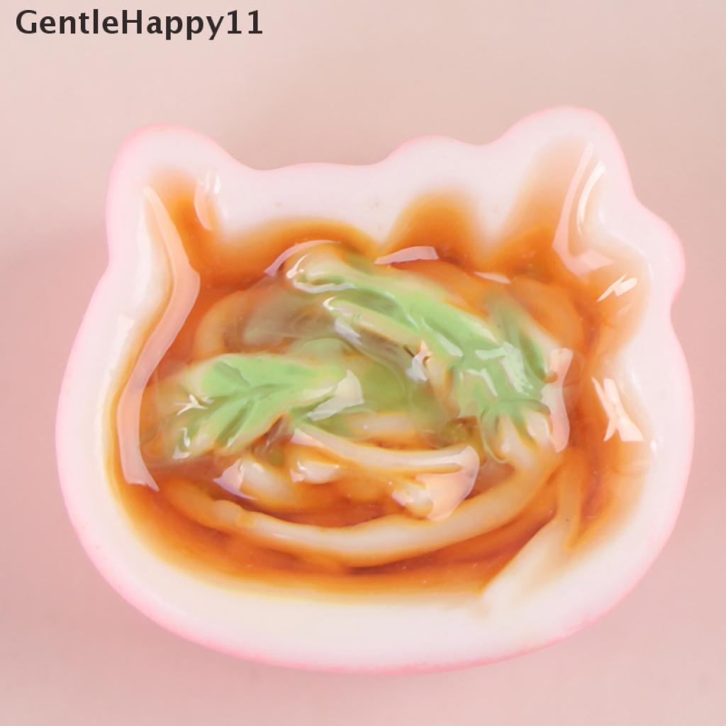 Gentlehappy 2pcs / Set Mainan Miniatur Makanan Bahan Resin Untuk Dekorasi Rumah Boneka