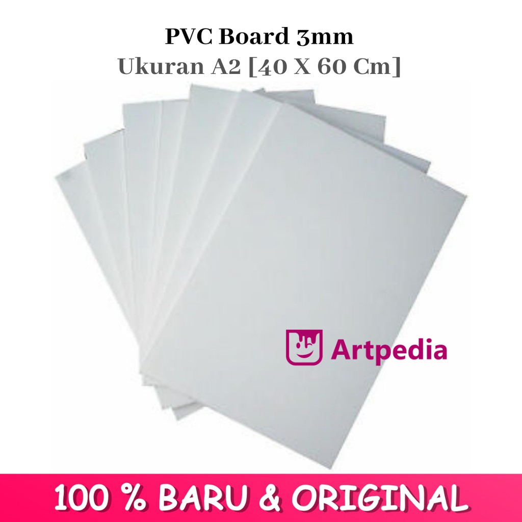 PVC Board 3mm Ukuran A2 [40 x 60 cm] - Papan Pvc - 3 mm / PVC Foam Board