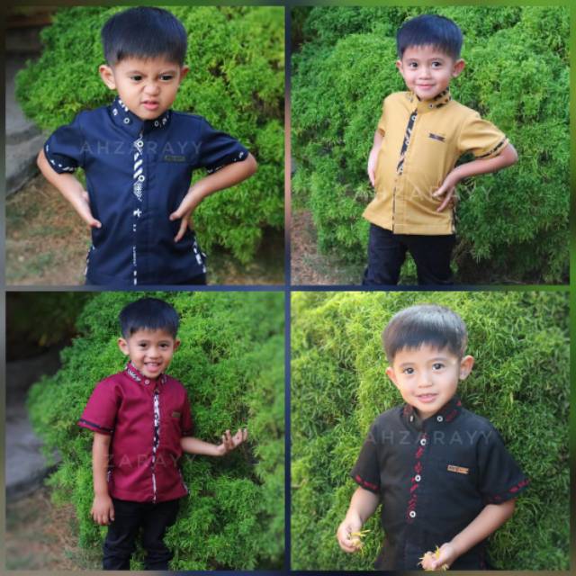 Baju Koko Couple AlFath Series Original Ahzarayy Ayah anak