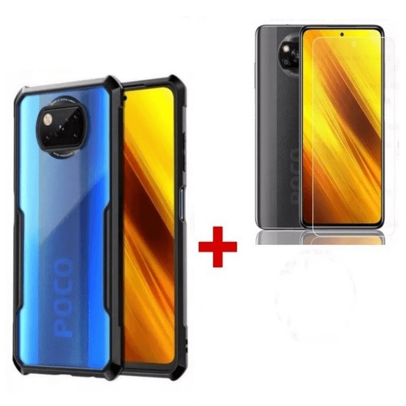 Case Xiaomi Poco X3 NFC + Tempered Glass Bening Poco X3 NFC / Poco X3 Pro