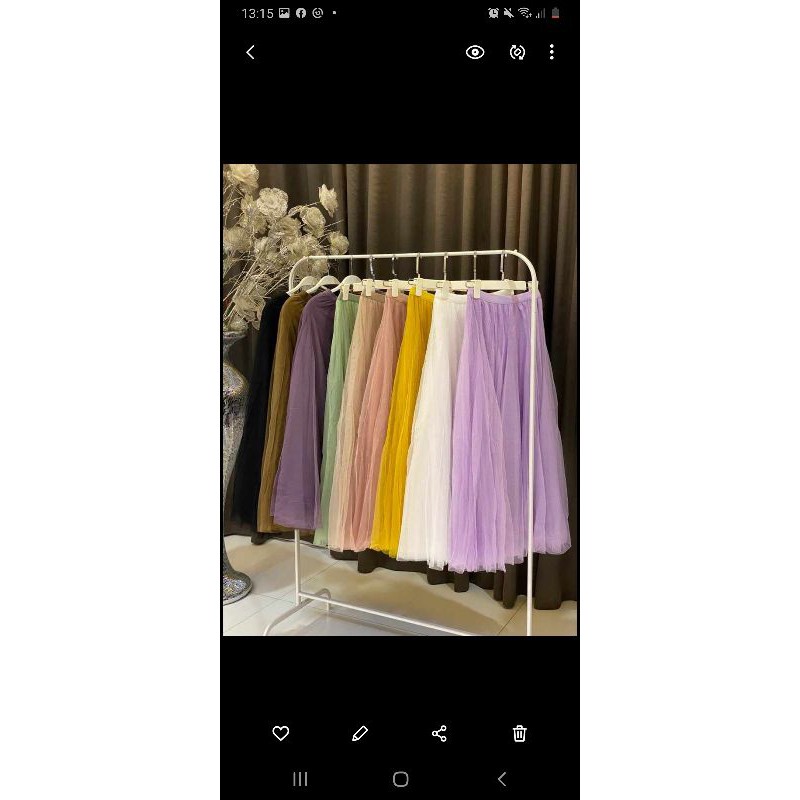 rok tutu vivorie mekar 3 lapis