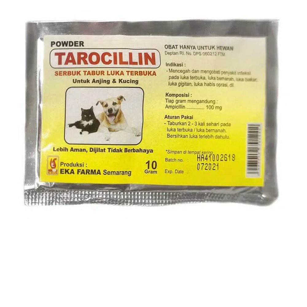 Tarocillin Obat Luar Luka Kucing Anjing Obat Luka Terbuka Kucing Anjing Luka Bakar Indonesia