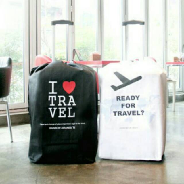 Cover luggage travel bag / pelindung koper