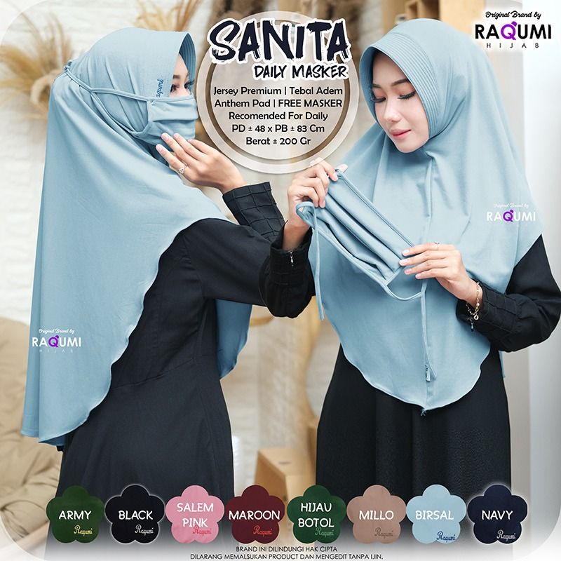 Hijab Daily Sanita By Raqumi
