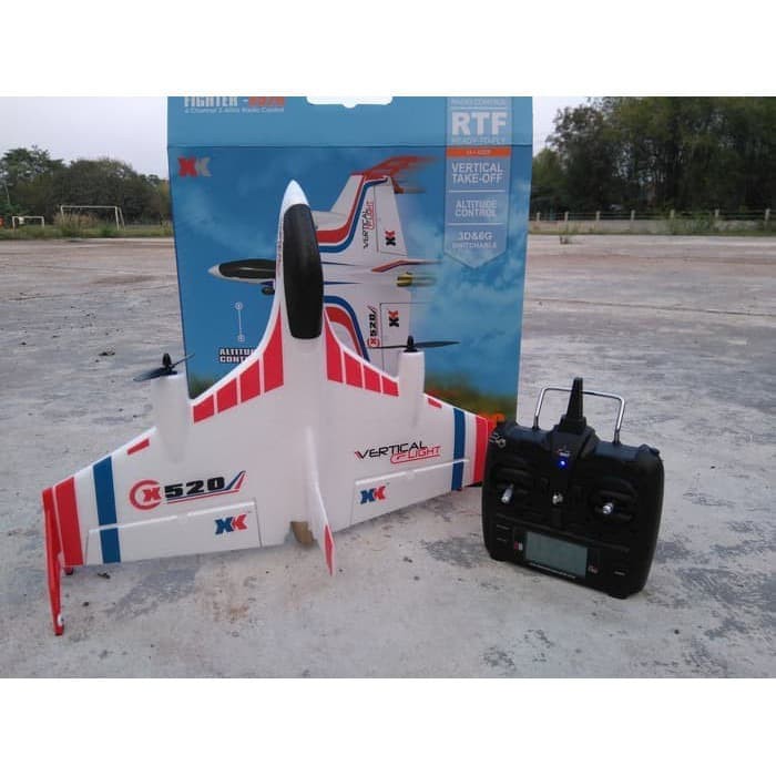 RC Pesawat XK X520 2.4G 6CH VTOL Vertical Takeoff And Landing 3D EPP