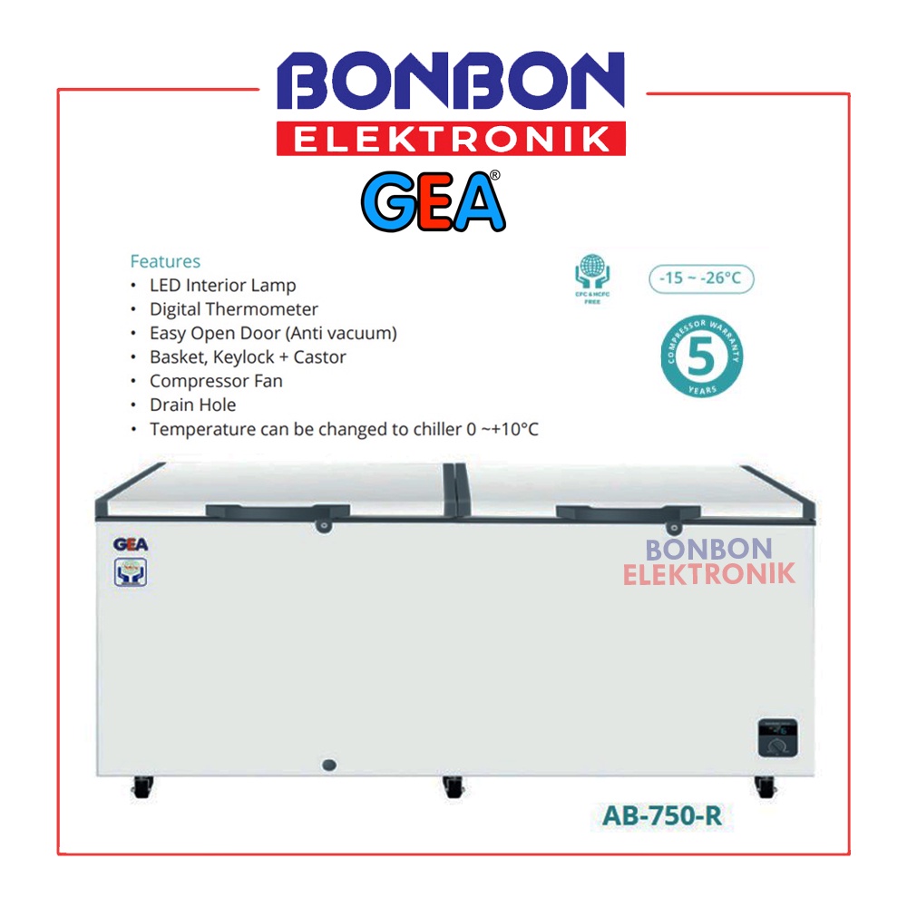 GEA Chest Freezer AB-750R / AB 750R 702 Liter