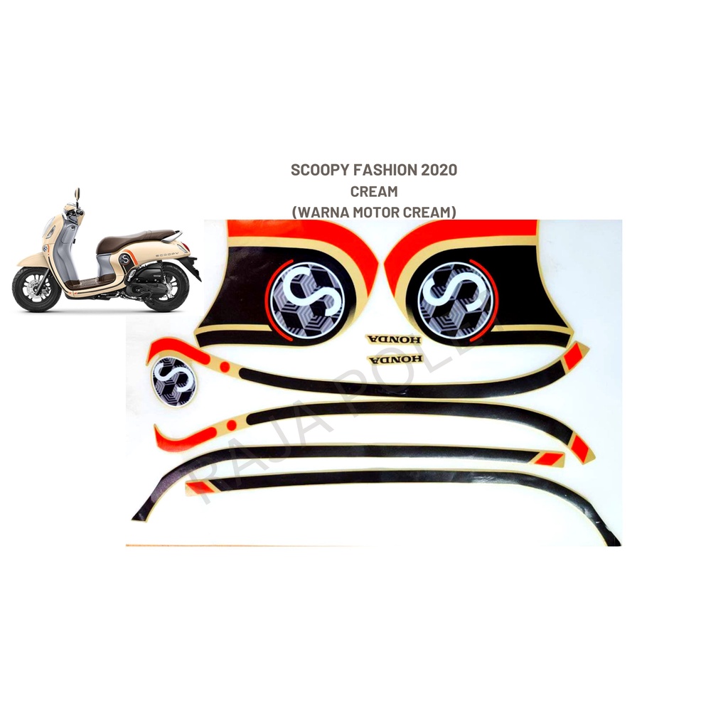 STIKER SCOOPY 2020 FASHION striping motor scoopy 2020 fesyen stiker skupi fashion 2020