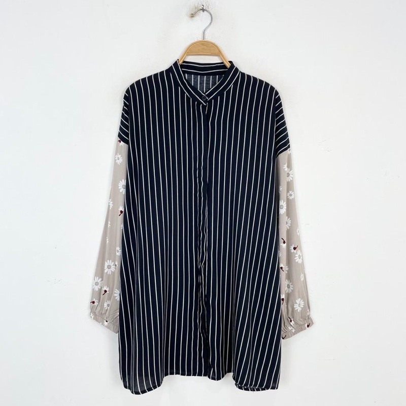 kemeja wanita  motif bahan rayon // kemeja-Foto4