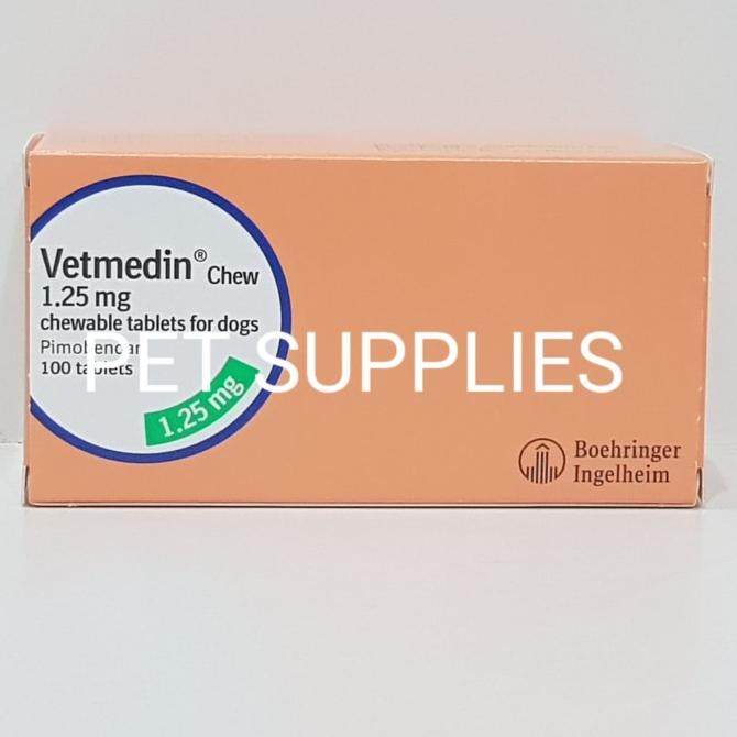 Vetmedin Chew 1.25 mg, Obat jantung khusus anjing