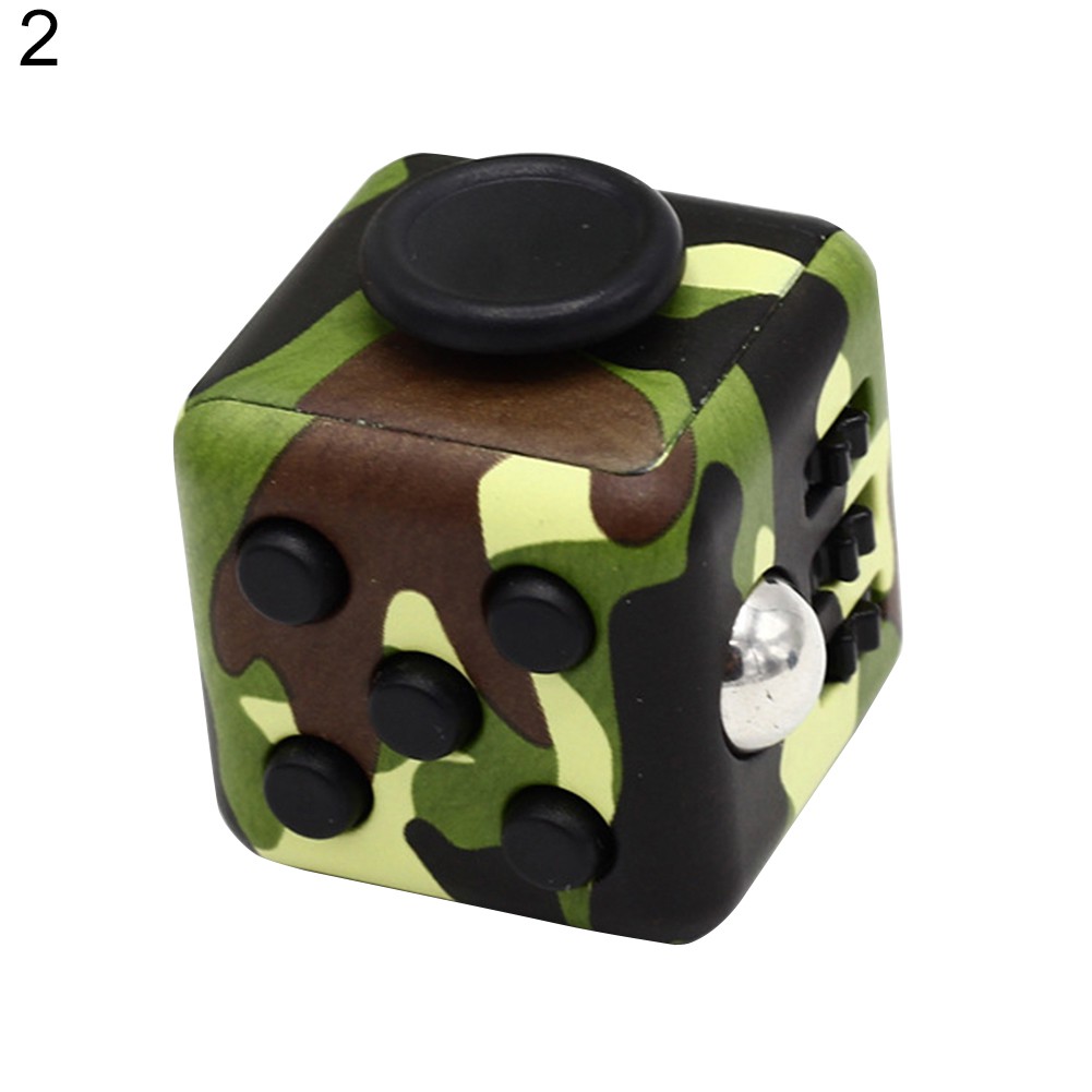 [Fresh] Fidget Cube ABS Motif Camo untuk Meningkatkan Fokus Anak / Dewasa