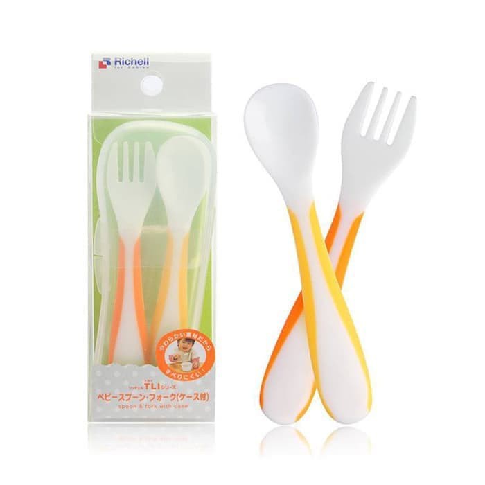 Richell Spoon &amp; Fork With Case