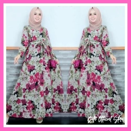 Trand Model Baju Gamis Remaja Terbaru Maxi Hanna Muslimah Kekinian 2022 Ready Stock Termurah  [Cod] 