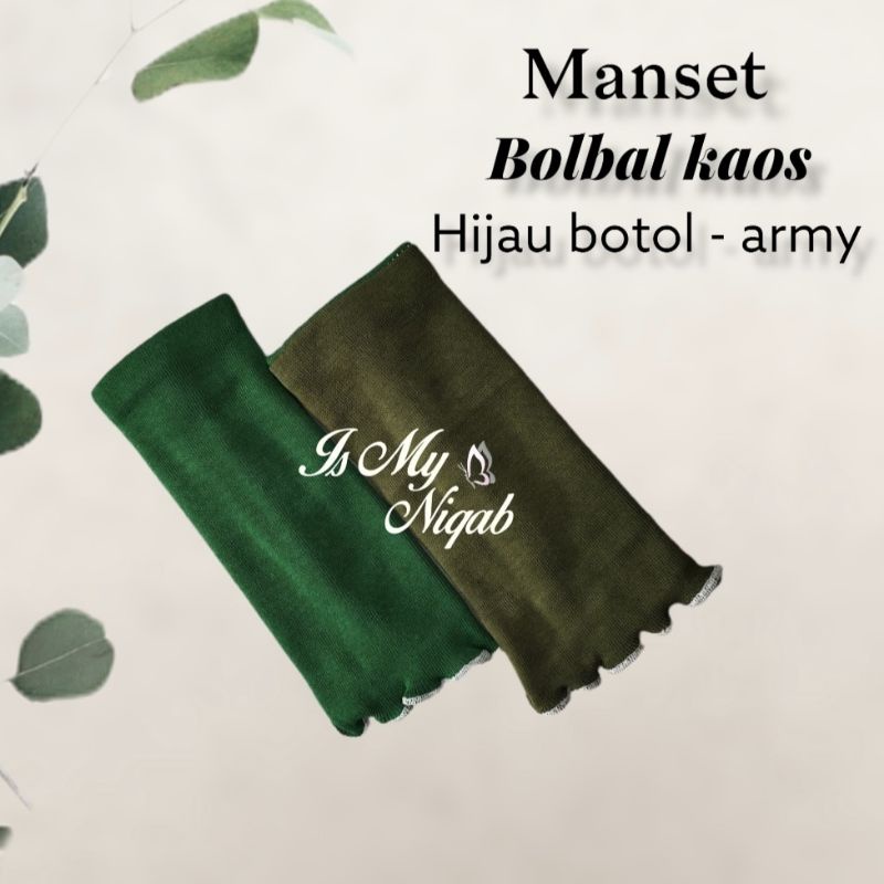 Handsock manset bolbal bolak balik bahan kaos rayon