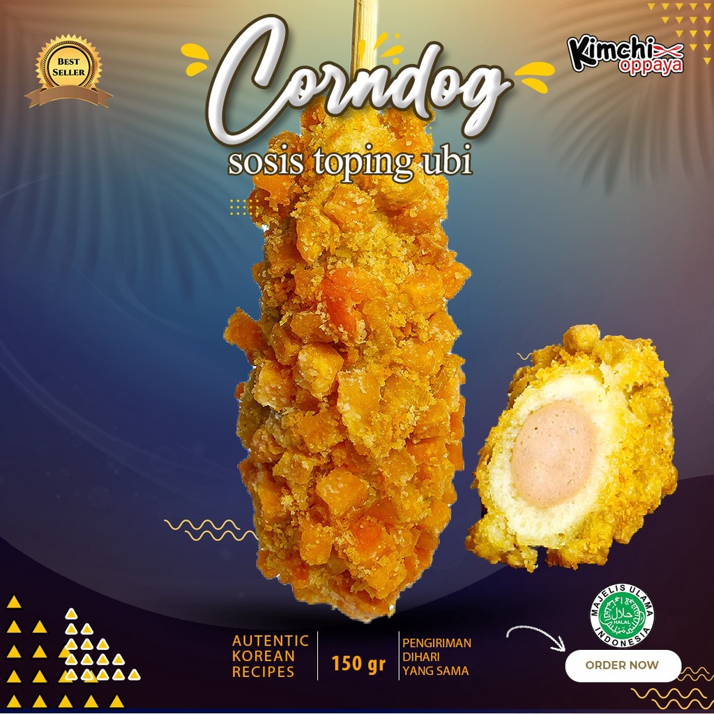 

Corndog Tepung dengan Balutan Ubi isi 1pcs ( frozeen food )