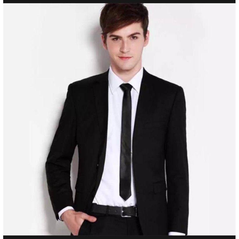 Jas Resmi Jas Formal Jas Nikah Blazer Pria Hitam