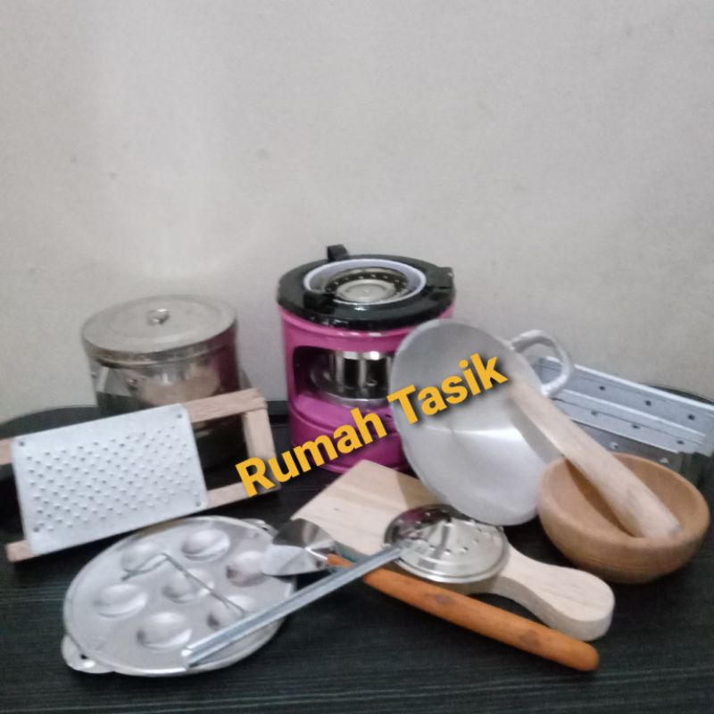 Mainan Masak Masakan Anak Tradisional Paket Dapur Kakak / Kitchen Set Mainan Masak Masakan Paket Kompor Mini Bisa Nyala Beneran