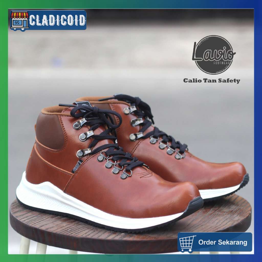 SEPATU SAFETY PRIA  ORIGINAL TERBARU MODEL KEREN DAN STYLISH SAFETY BIKERS OUTDOOR KERJA LAVIO CALIO