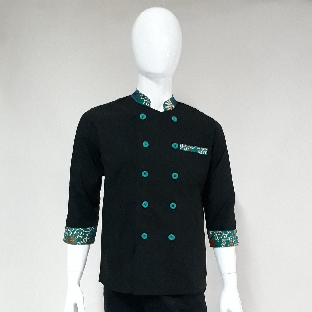 Chef Wear Baju Koki 7/8 Komb Batik Sk