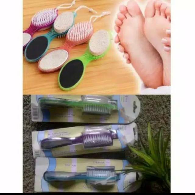 Sikat kaki Batu apung 4 in 1 Pedicure Brush