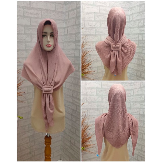 Jilbab Segi4 Plisket Ring