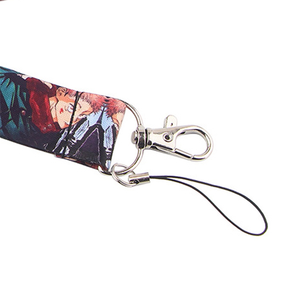 Lanfy Tali Lanyard Motif Anime Jepang Jujutsu Kaisen Untuk Handphone / Kamera