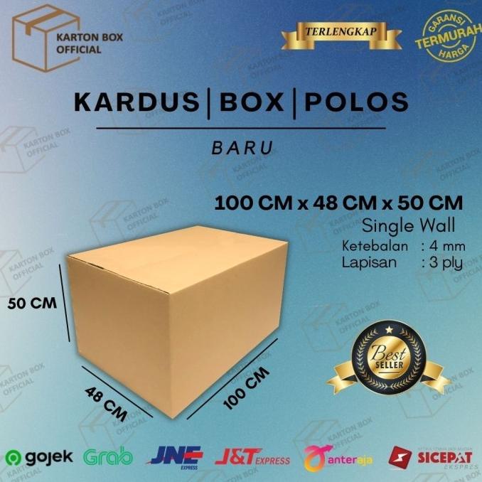 

KARDUS | BOX | KARTON 100 X 48 X 50 CM POLOS BARU KUAT KOKOH