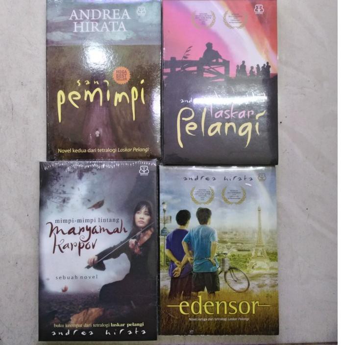 Jual Satu Set Novel Tetralogi Laskar Pelangi Andrea Hirata Kode 7899