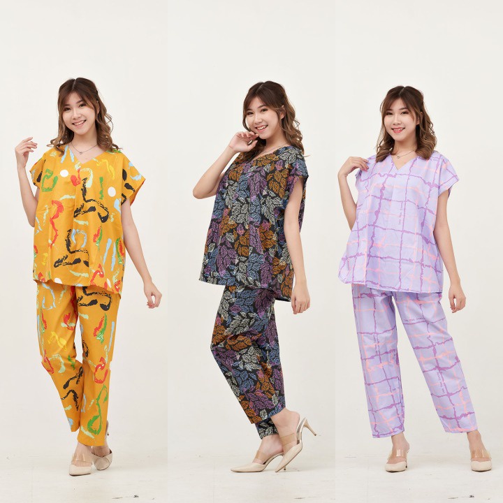 IZANY PIYAMA One Set Korean ALL SIZE  banyak motif