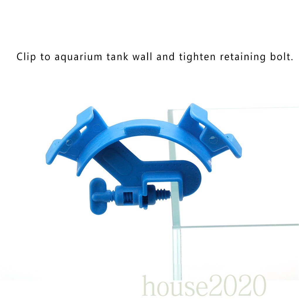 2pcs Klip Holder Selang Air Adjustable Untuk Akuarium/Tangki Ikan