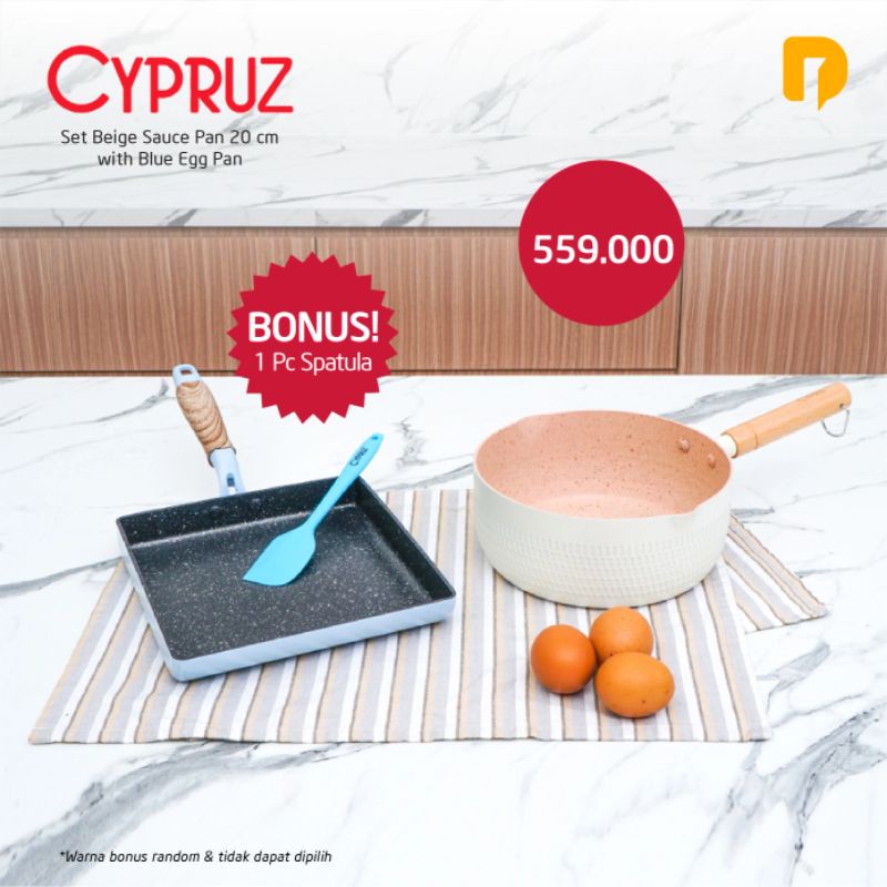 Cypruz Set Sauce Pan with Egg Pan