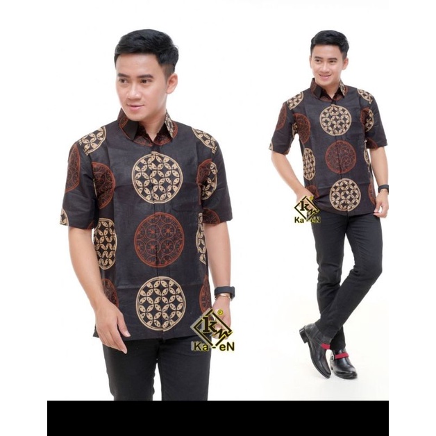 Tunik Batik Hem Batik  Elegant Seragam Batik