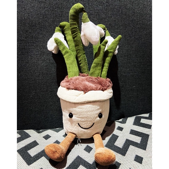bundling boneka jellycat bunga snowdrop + aloe vera