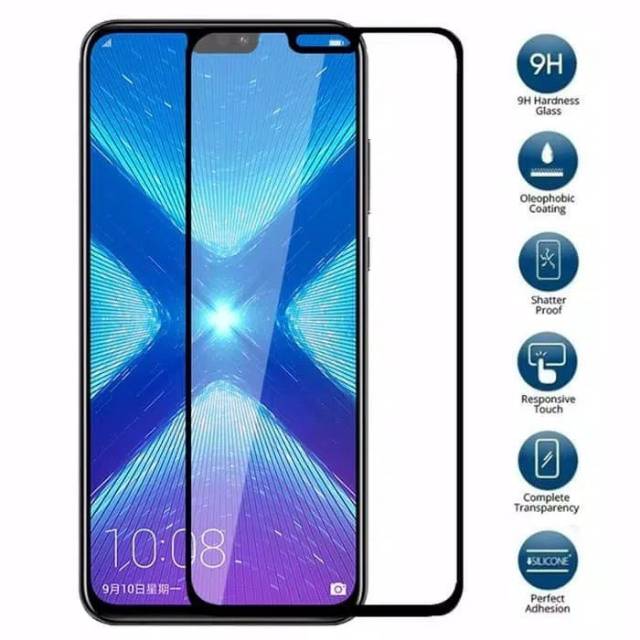 Tempered glass Honor 8X Full lem anti gores kaca