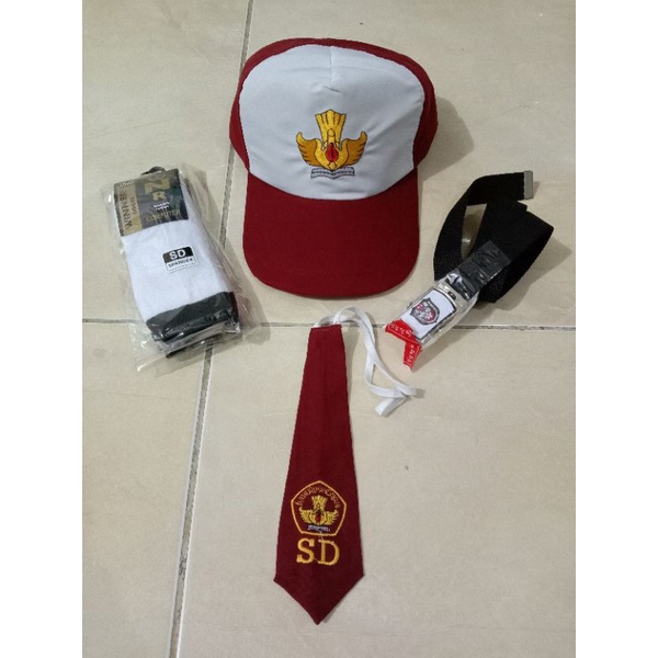TOPI SD MERAH PUTIH KOMPLIT ANAK SD