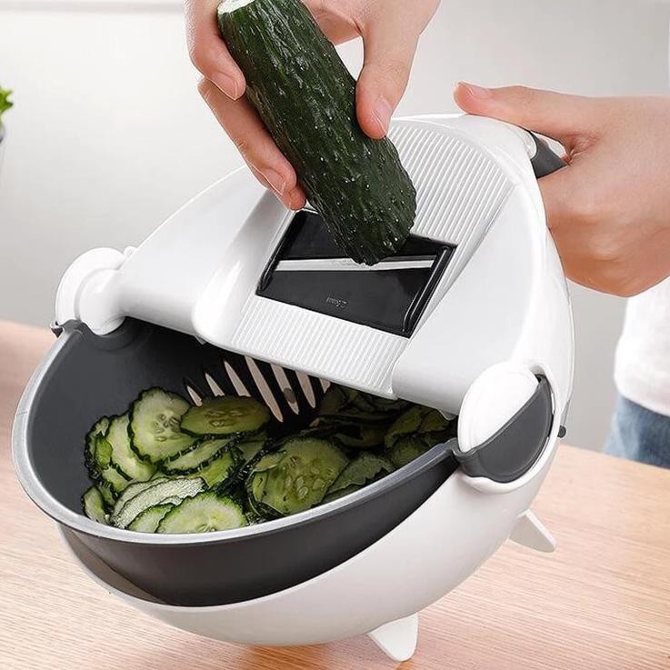 PARUTAN PENGIRIS SAYUR DAN BUAH MULTIFUNGSI SLICER DICER