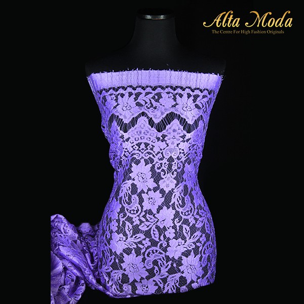 

Alta Moda Brokat Semi Perancis Keraton Floral Parsley Lavender (2.5M)