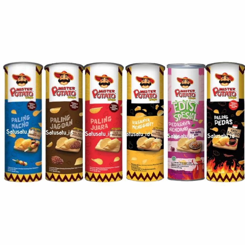 MISTER POTATO CRISPS * KERIPIK KENTANG * MISTER POTATO