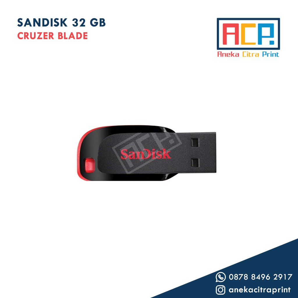 Flashdisk SanDisk 32 GB Cruzer Blade Original Flash Disk 32 GB