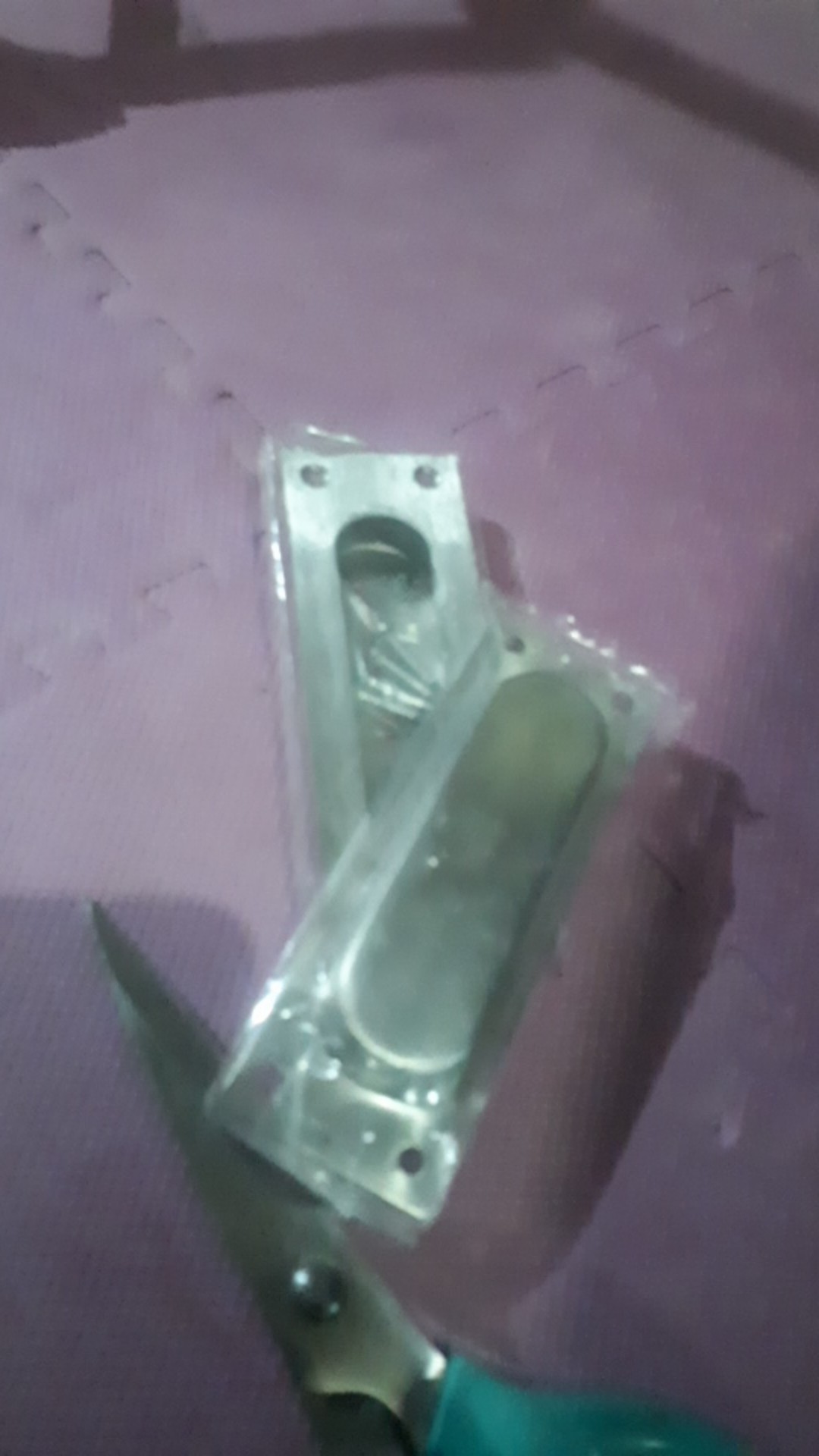 Handle Pintu Sliding Tanam Kom Kotak 96mm Stainless