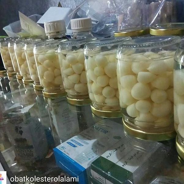 

Harga termurah HS Acar Bawang putih lanang tunggal laki ( Pickled Garlic) 125 gram TR9