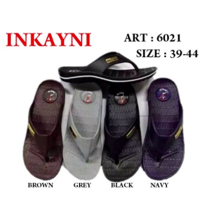 YK6021 Sandal Jepit Karet Pria Dewasa Merek Inkayni Size 39-44