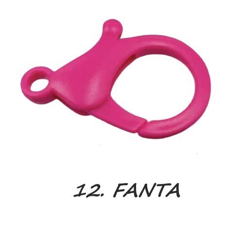 Kaitan Kokot Udang Plastik Claps Plastik Uk 35mm Warna/i Doff Harga/Pc-12. FANTA