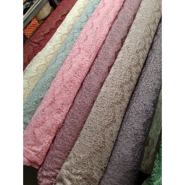 Kain Brukat RENDA/Katun Tebal/Harga Per 1/2(0.5)mtr