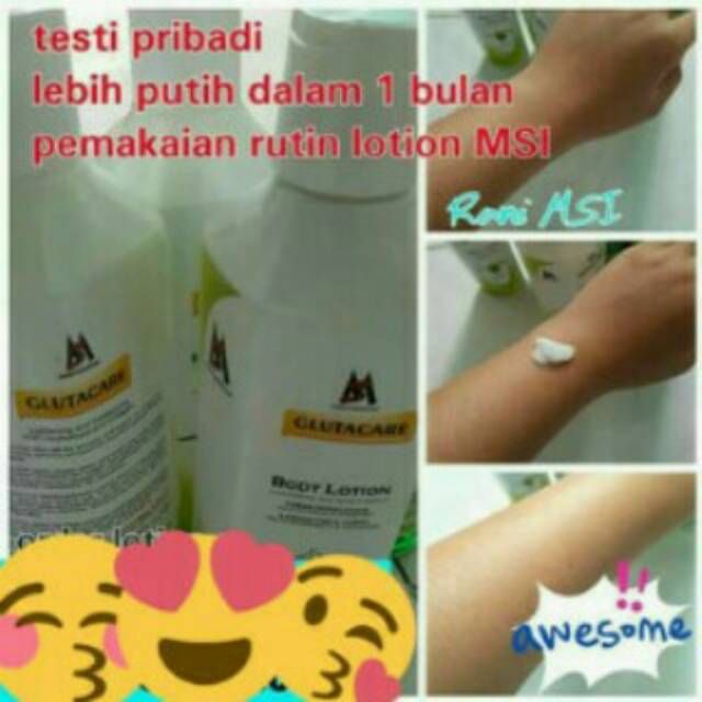 GLUTACARE HANDBODY LOTION ORIGINAL MSI 100%