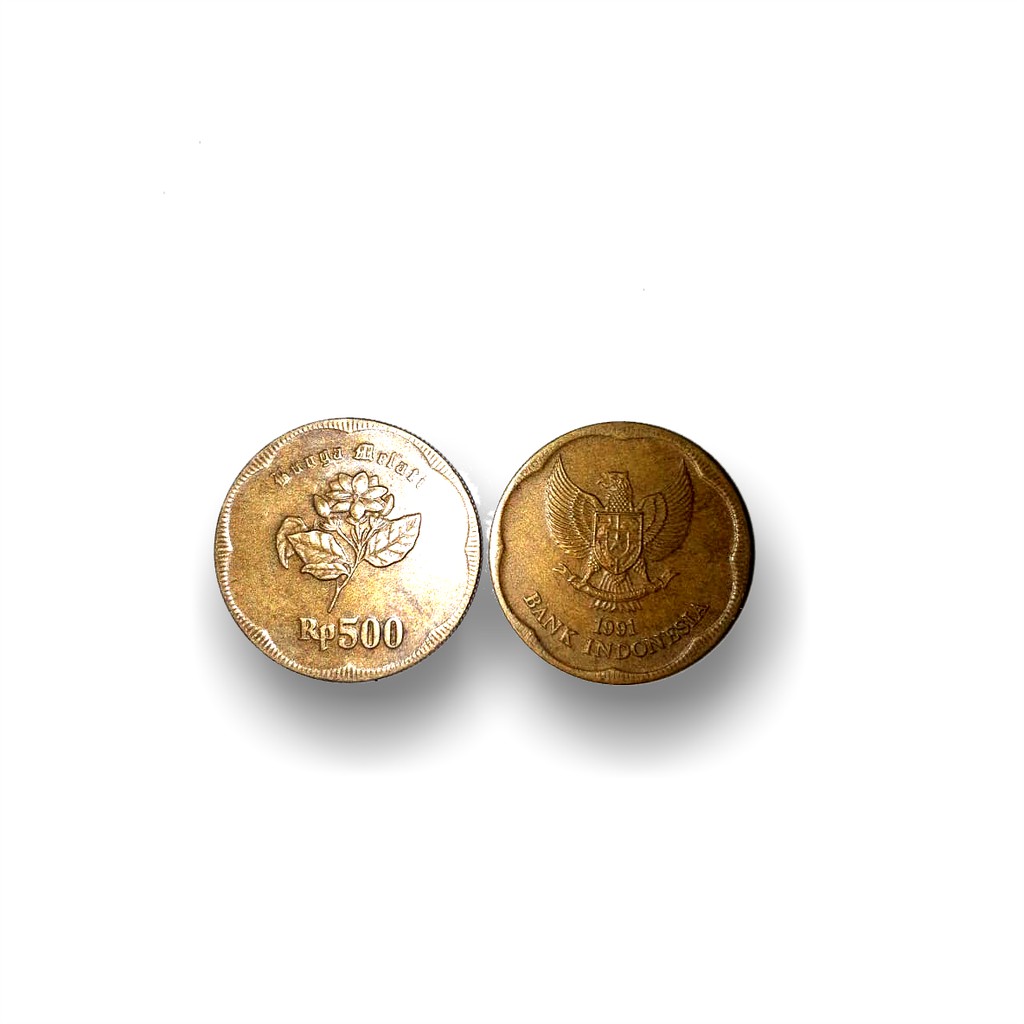 Uang Koin Rp 500 Tahun 1991